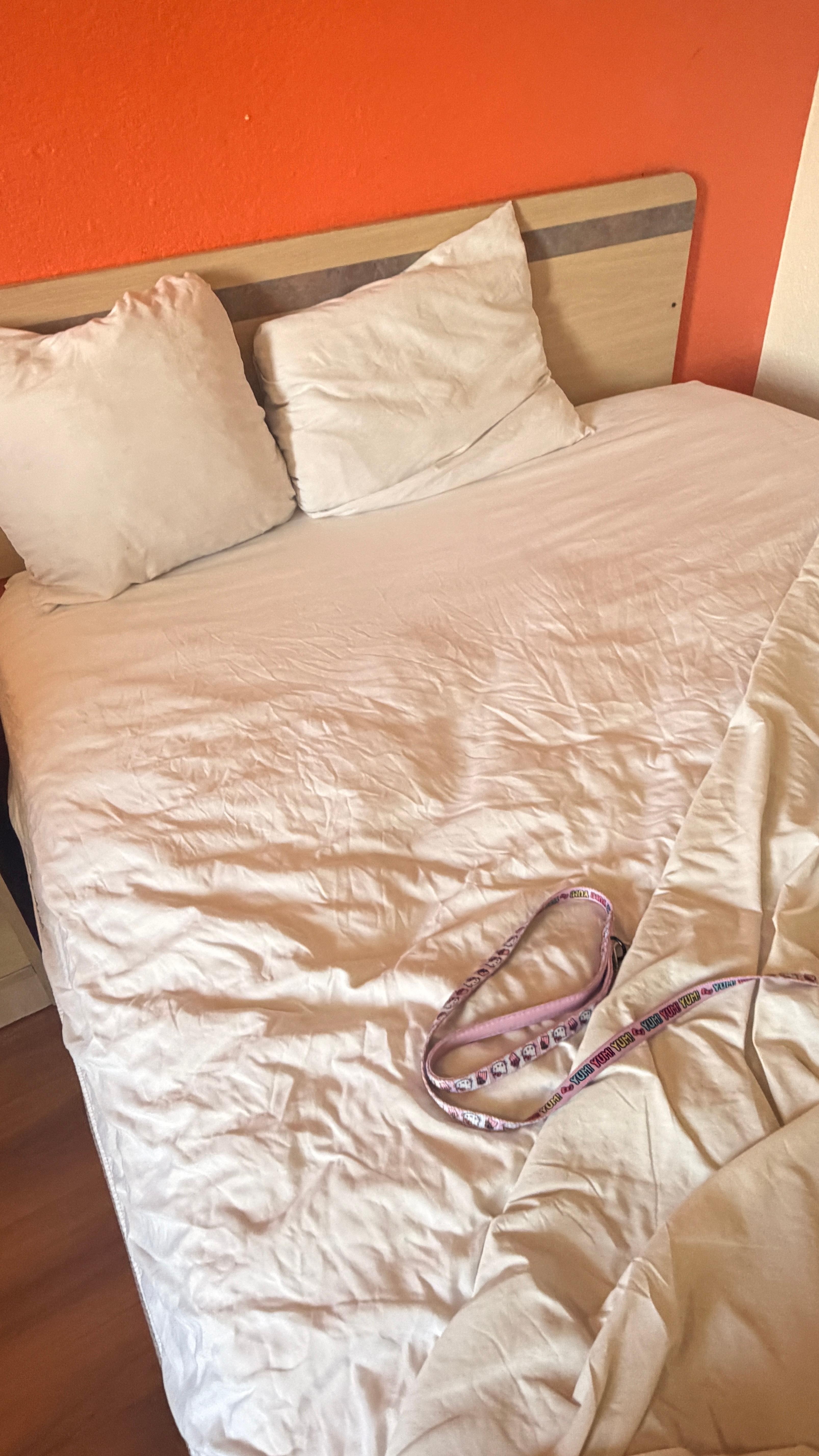 Used sheets with stains and bodily fluids 