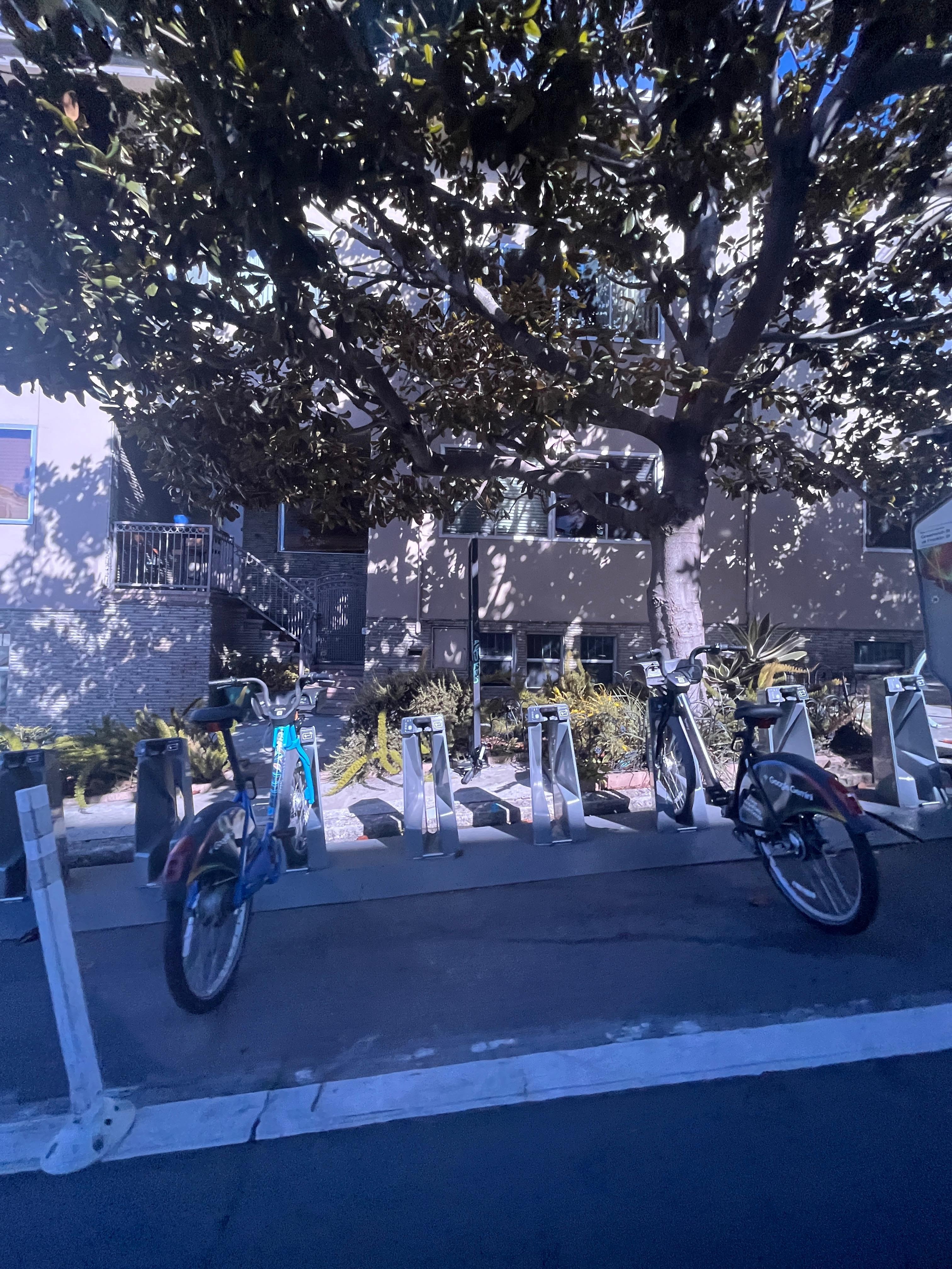 E-bikes for rent right out front 