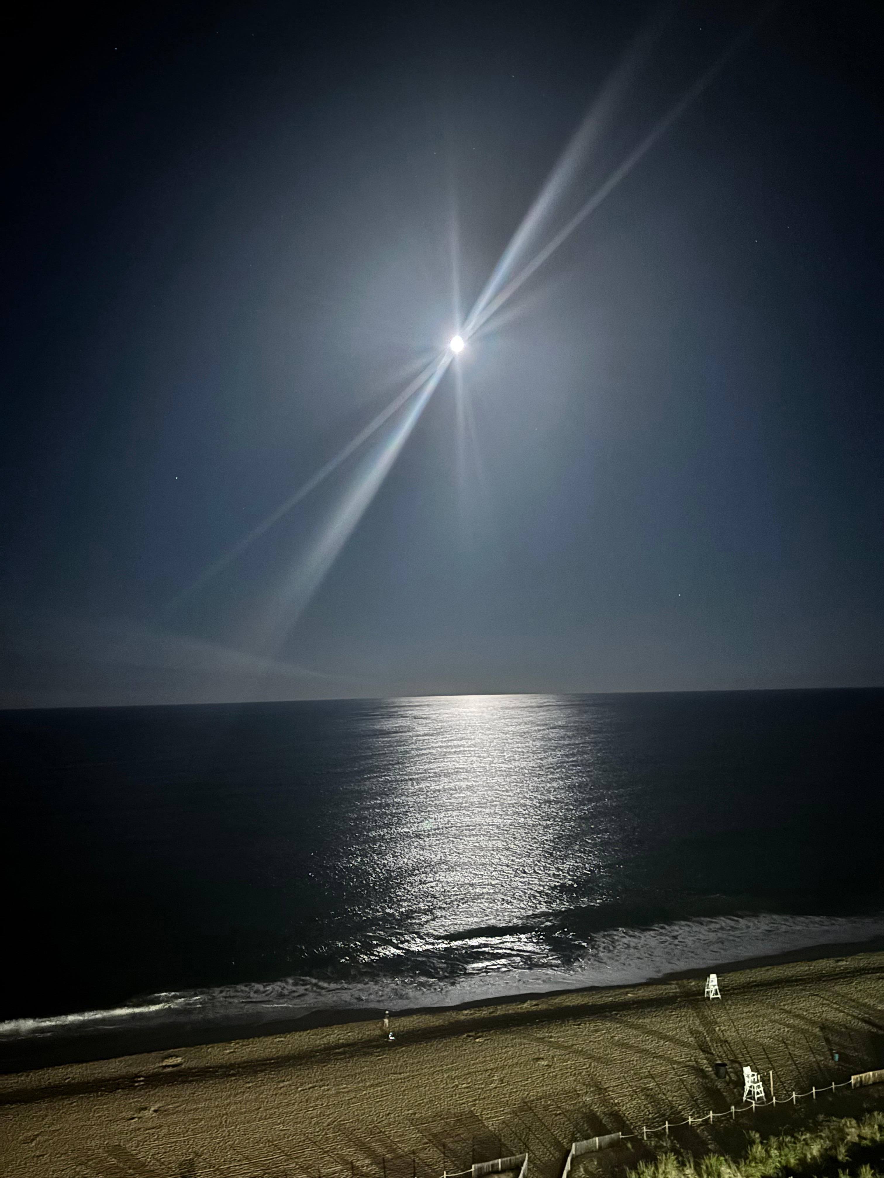 Night view from balcony