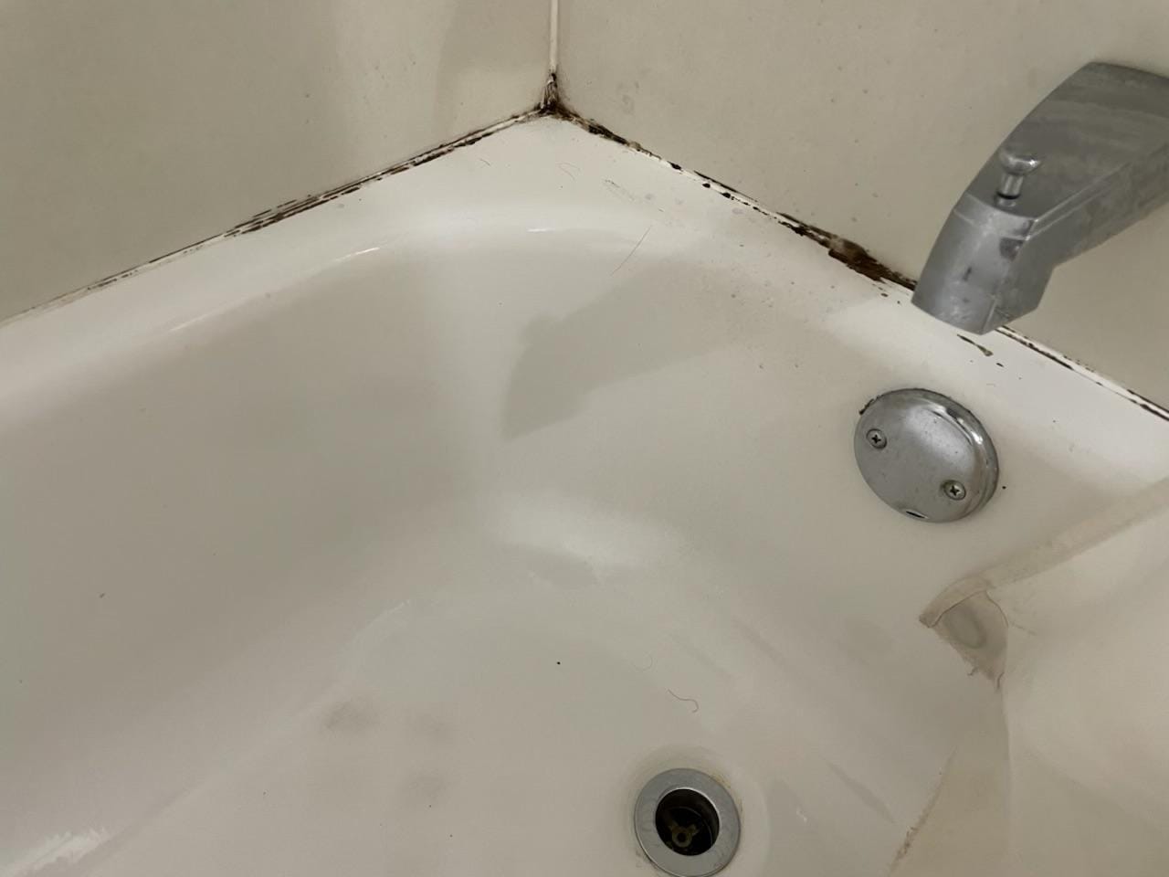 Mold and dirt on tube