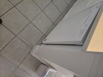 I have a dishwasher, her name's Erica (ha ha) and she sticks out about as far as this dishwasher from the kitchen sink 🤣