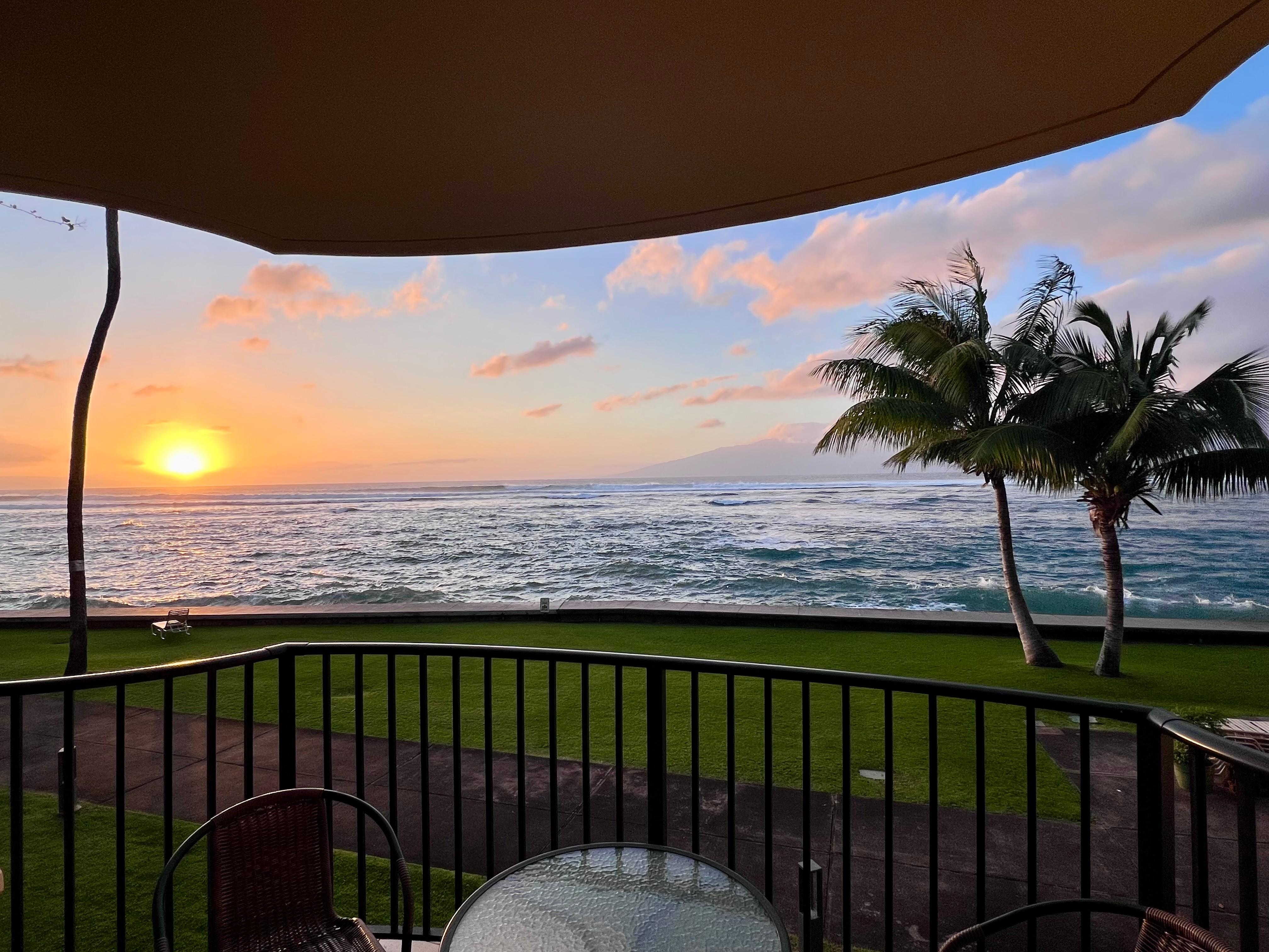 Sunset from the balcony