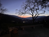 Sunset from west-facing deck.