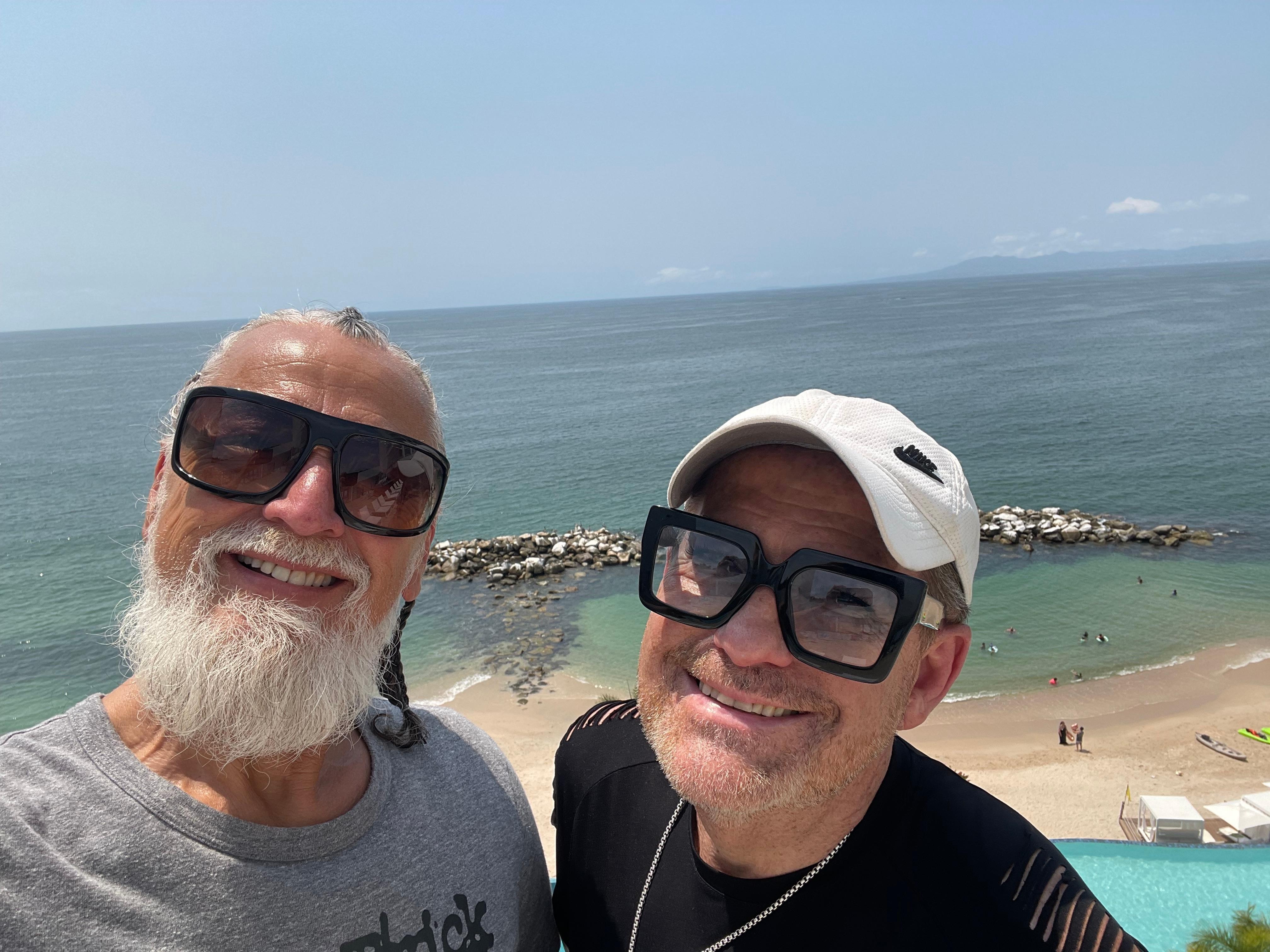 My husband and I at The Skybar