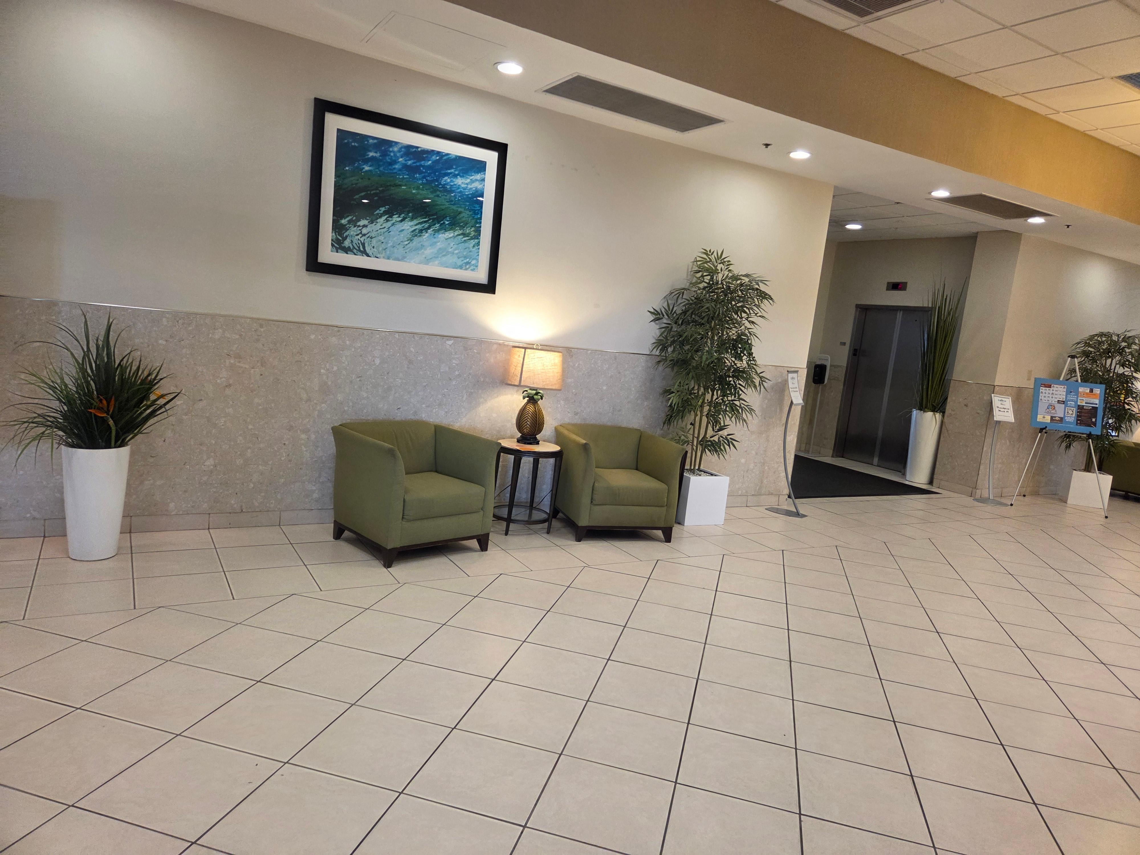 The entrance area 