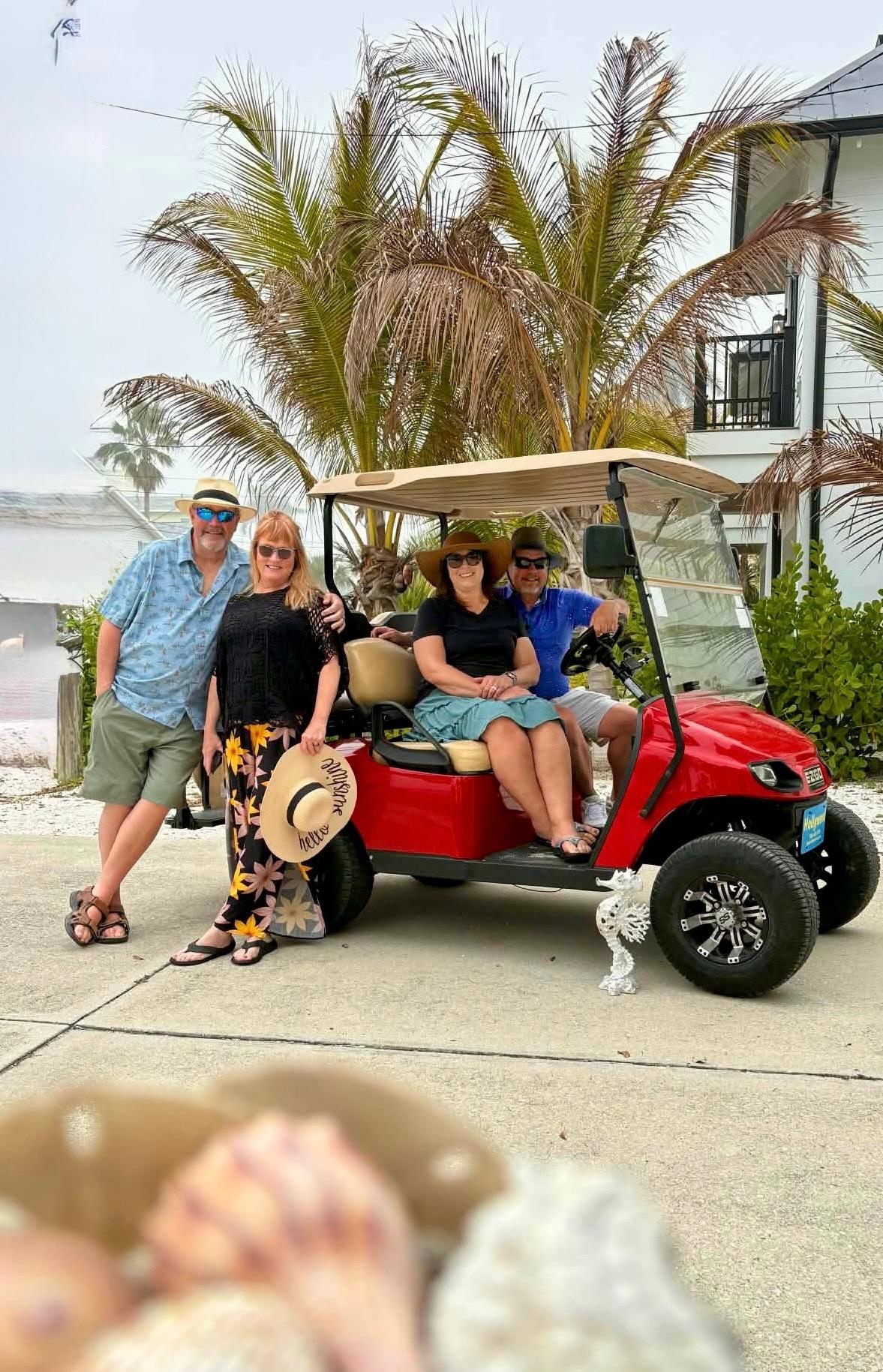 Front driveway-rent a golf cart!