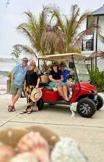 Front driveway-rent a golf cart!