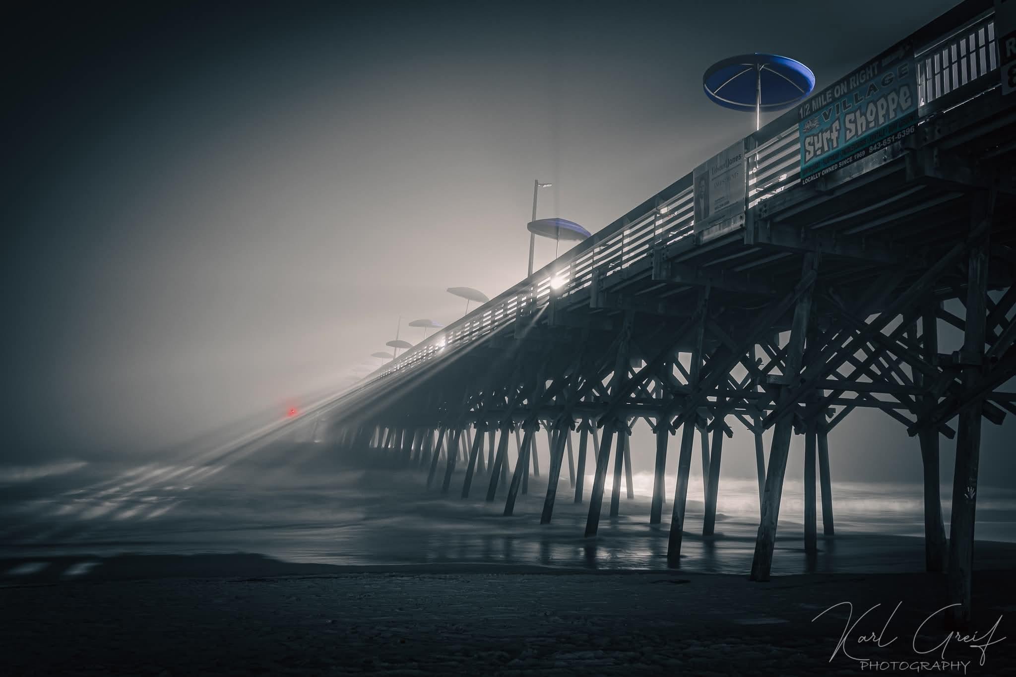 Garden City Pier, 10 min walk up the beach