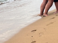 Beach is right down from condo