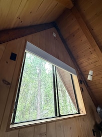 View from bed in the loft