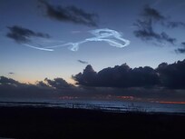 Cloud caused by rocket launch.