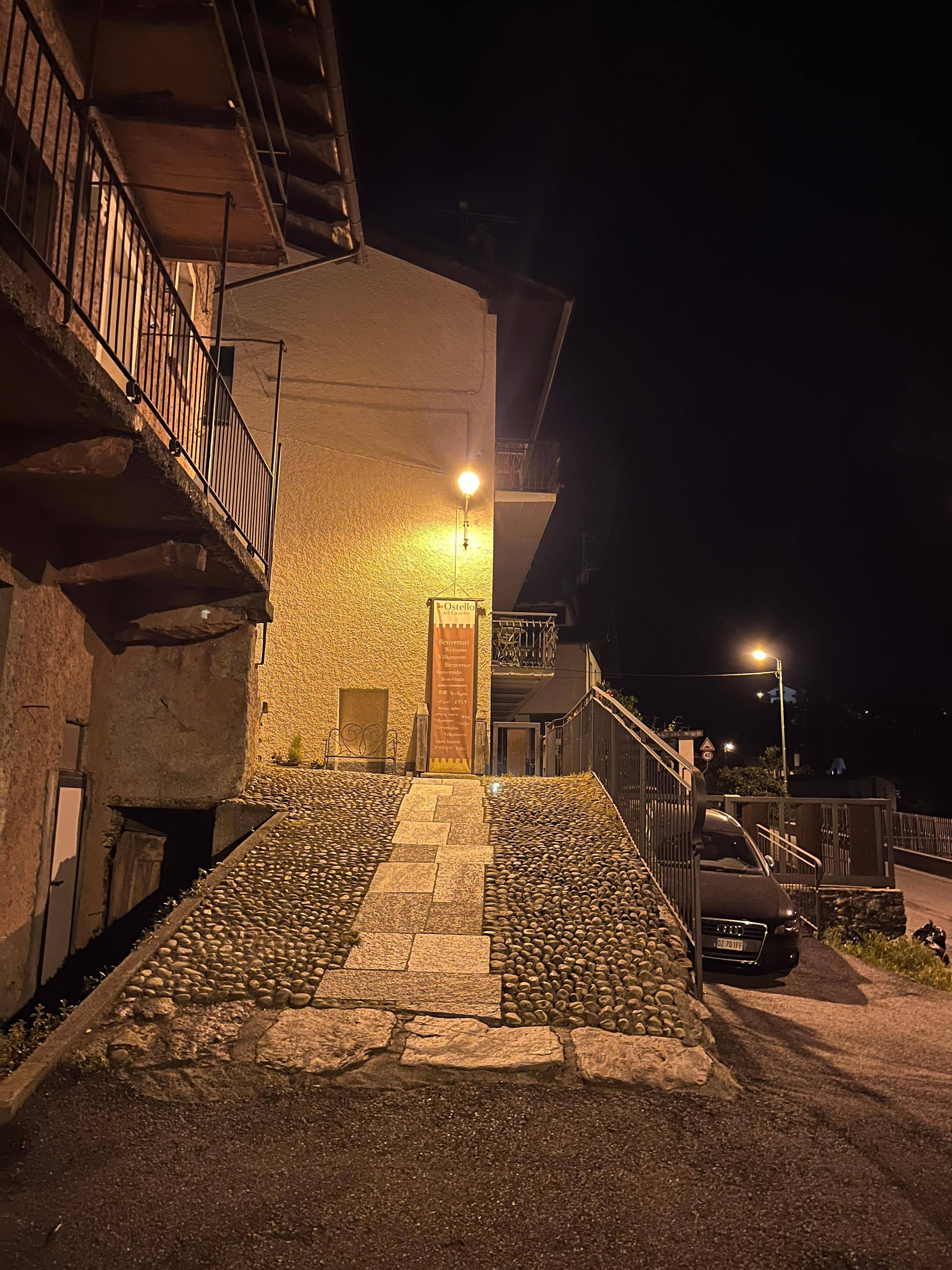 Well lit entry, when you see this, it’s only a few more steps to the left.