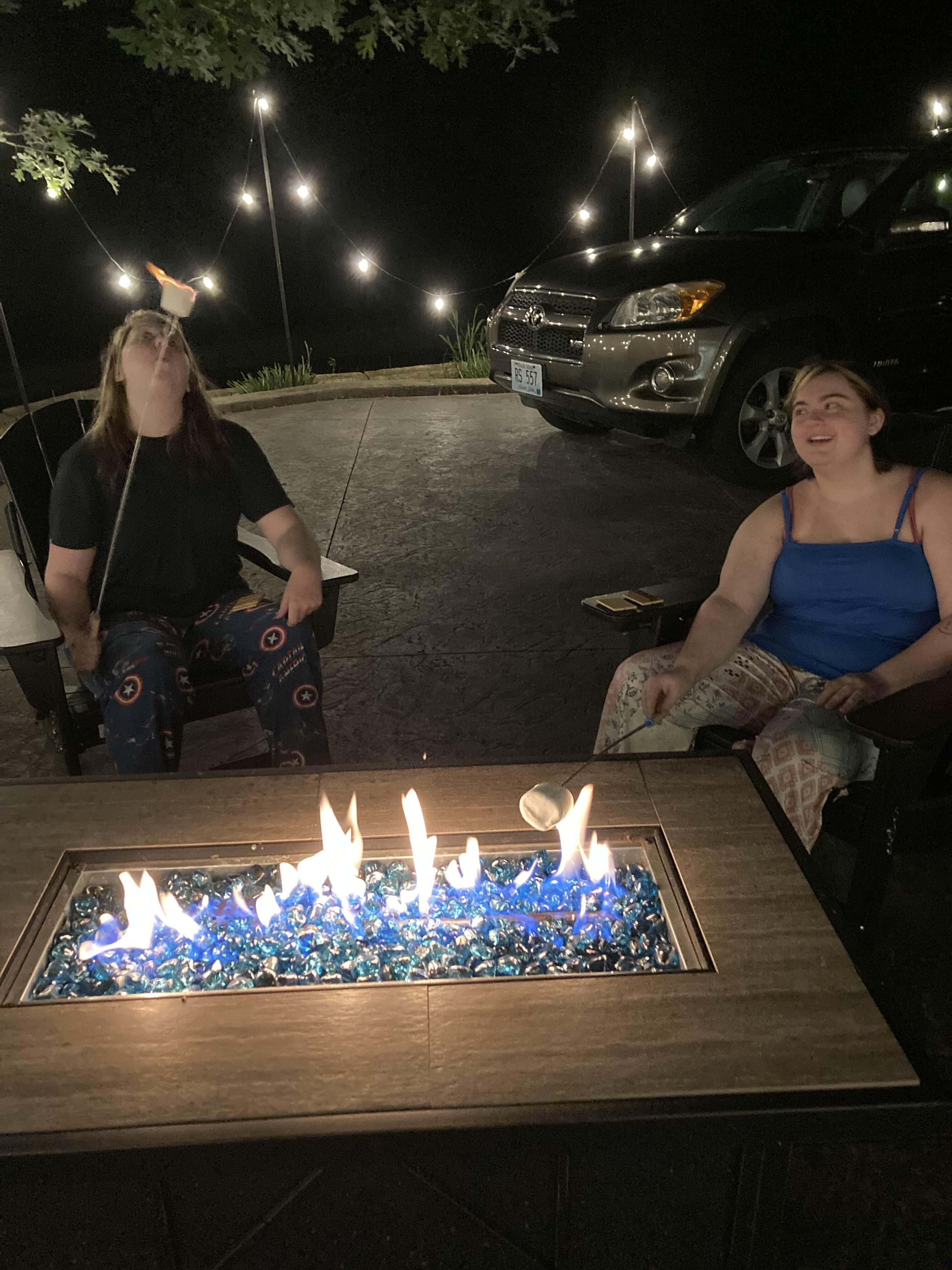 The fire pit area was one of our favorite ways to end the night