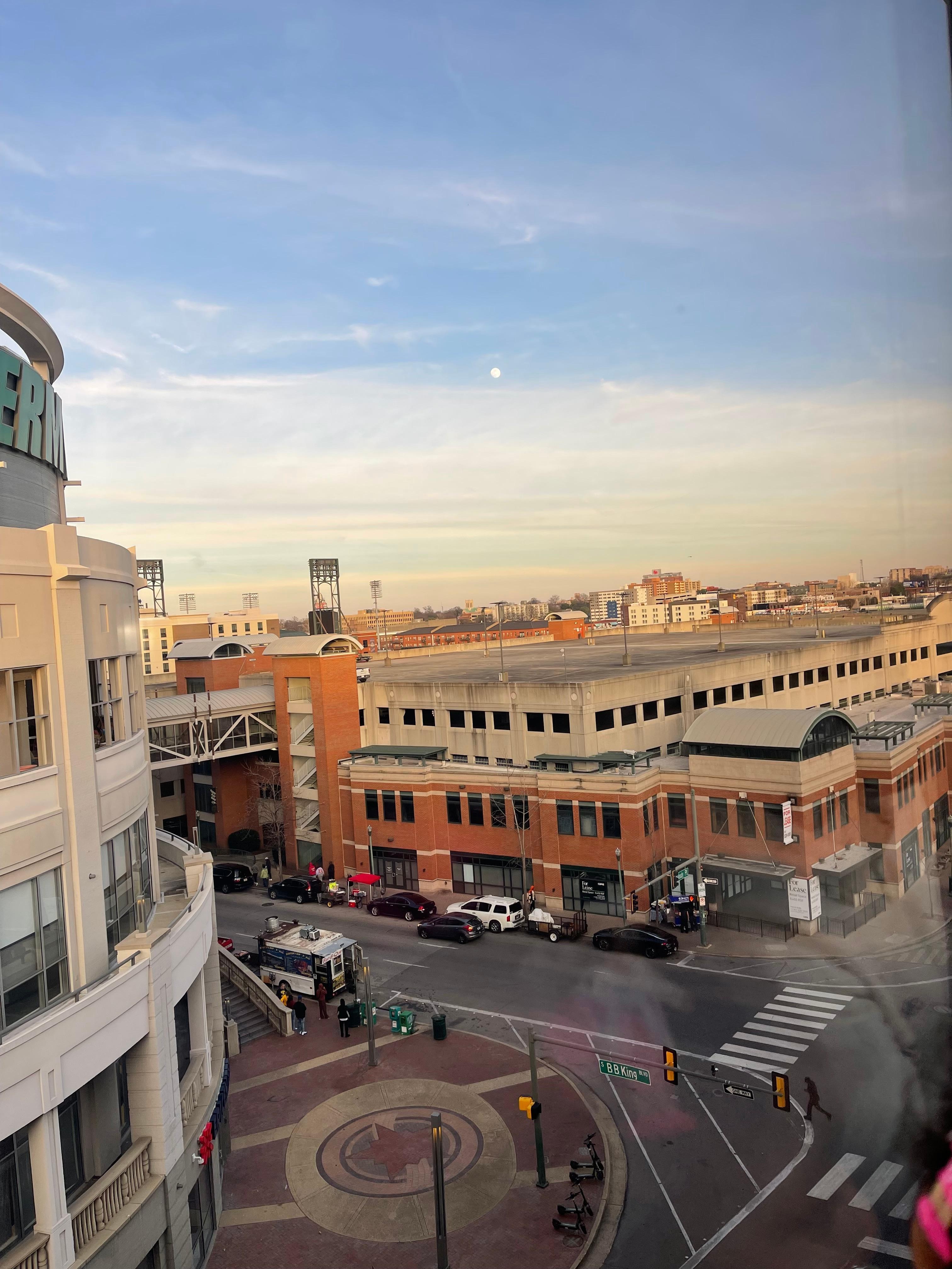 Our view. Peabody and BB King. 