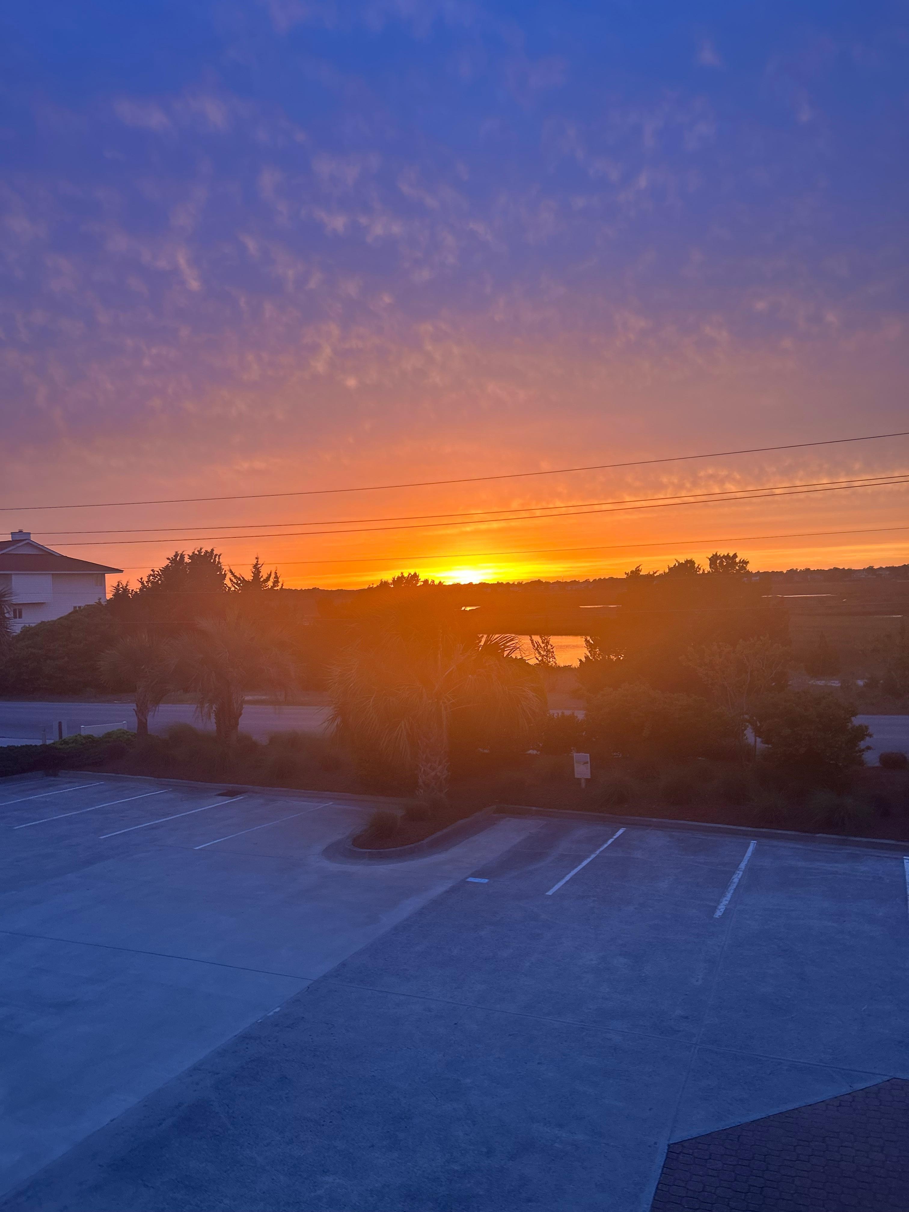 Sunset view from west side 