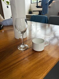 Get some real large plastic cups or glasses made for actual drinking !