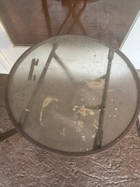 The outside furniture had to be cleaned by myself