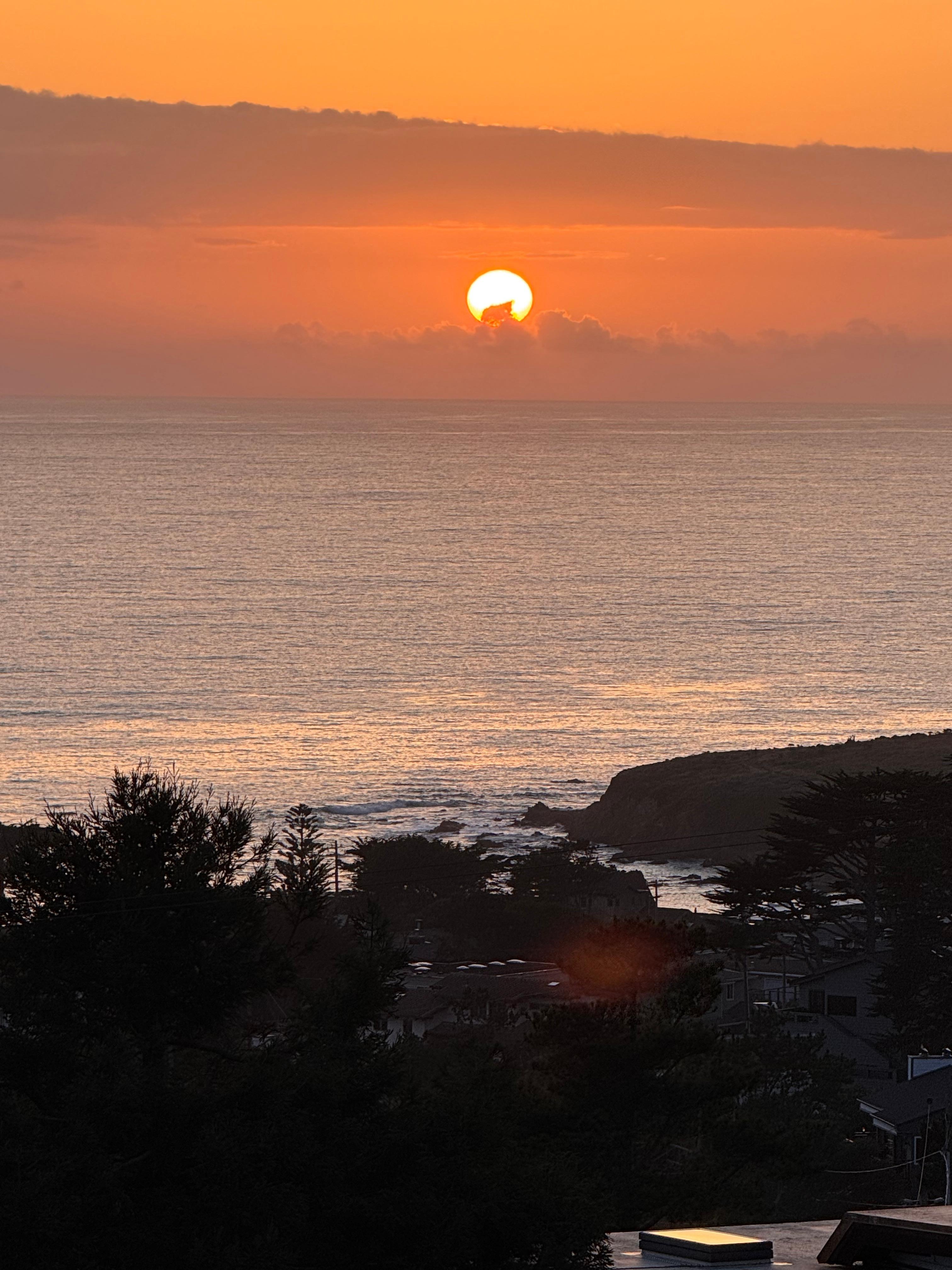 Sunset off the deck!