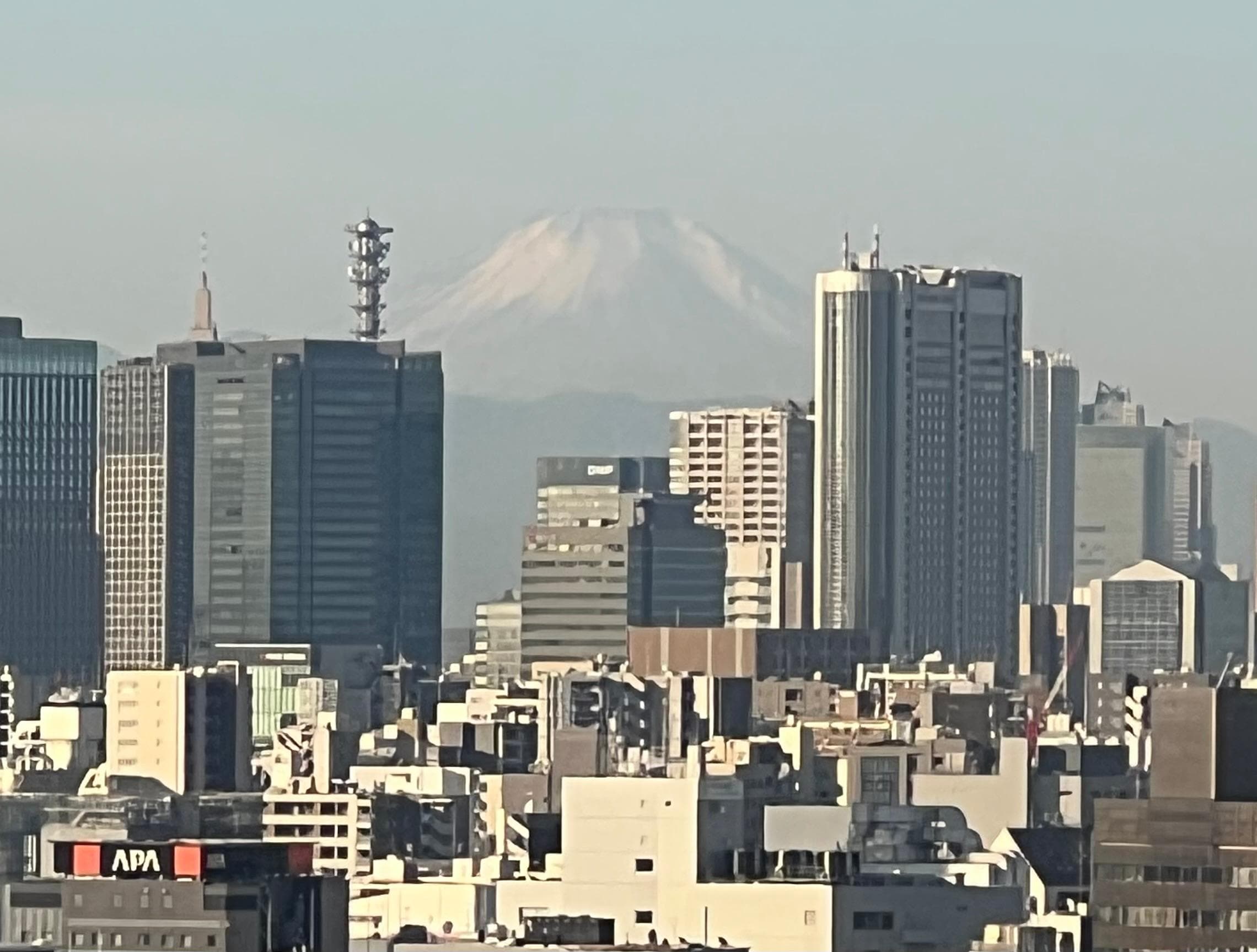 Mt Fuji at day from our room