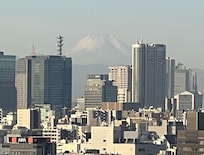 Mt Fuji at day from our room