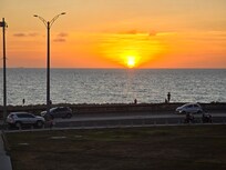 Por do sol em Cartagena