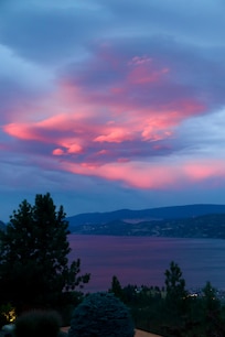 Sunset view from the patio