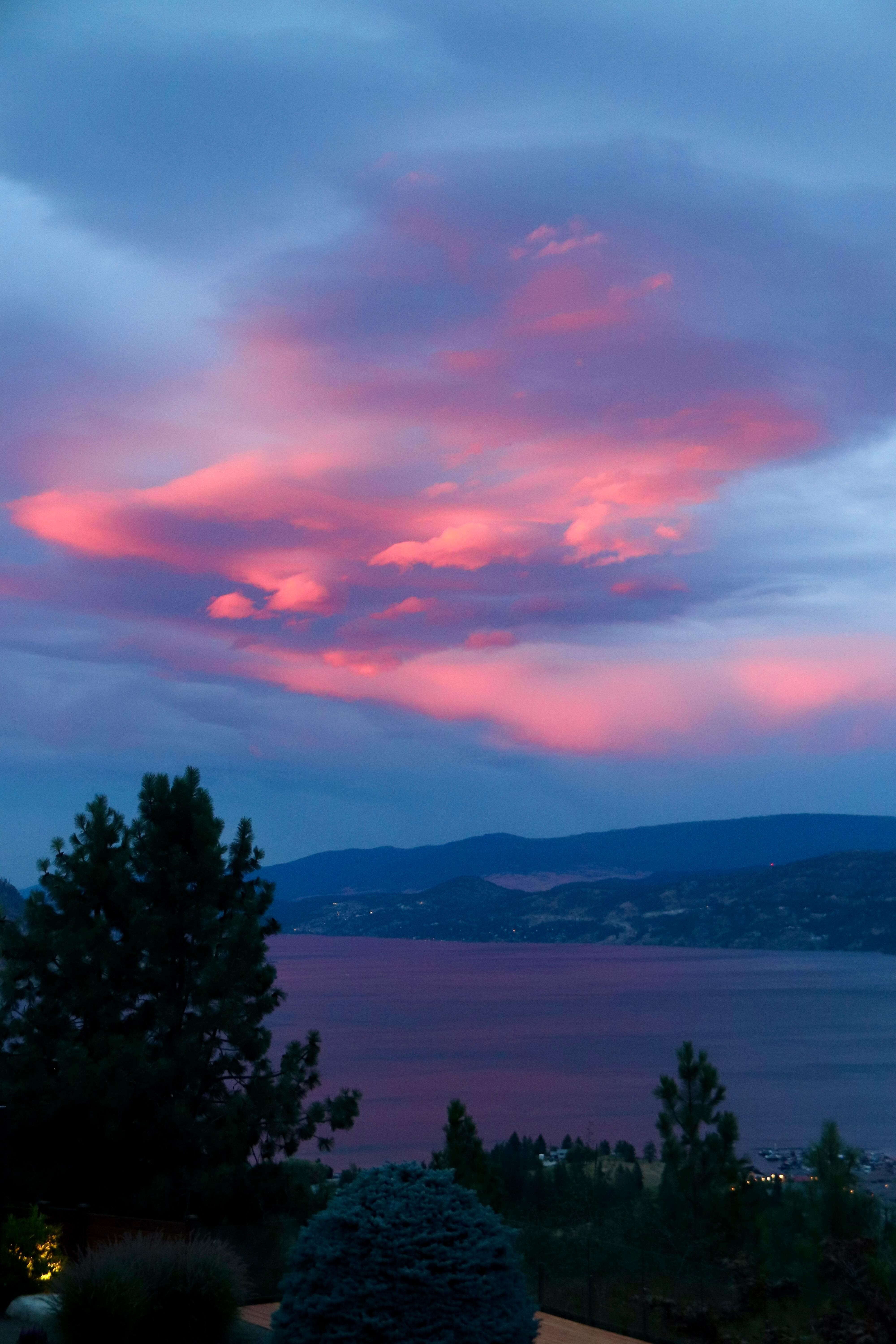 Sunset view from the patio