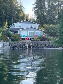 View of the house while kayaking