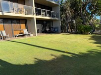 End unit has shade even with the morning sun.
