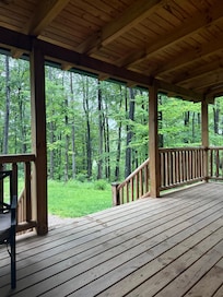 This is the perfect spot for coffee in the morning!