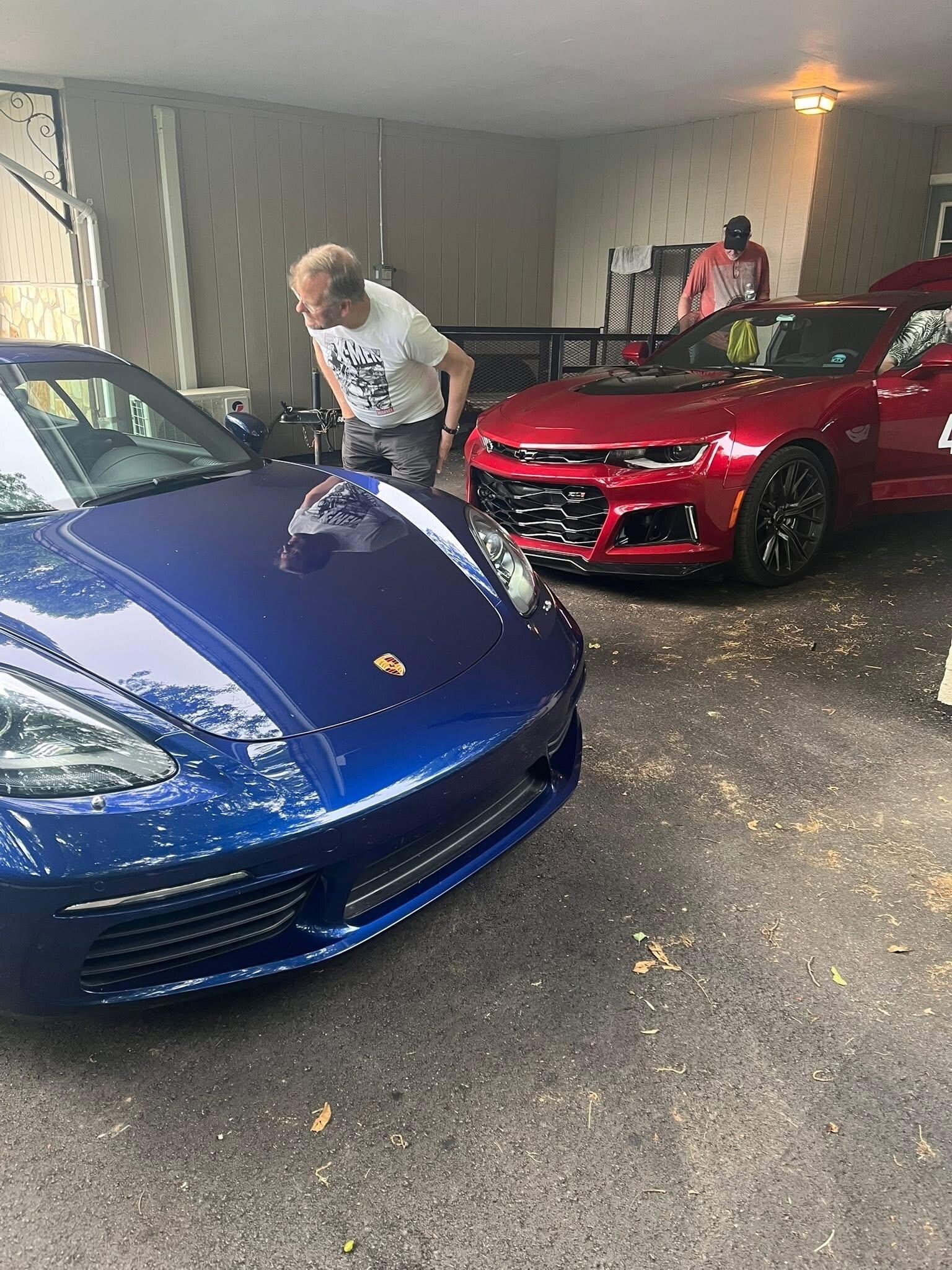 You can fit two cars under cover. 