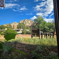 View from bedroom window.