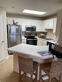 Nicely equipped kitchen