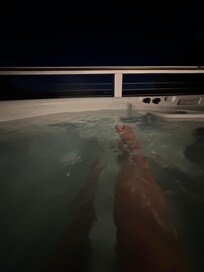 Gotta love a hot tub, especially winter time.