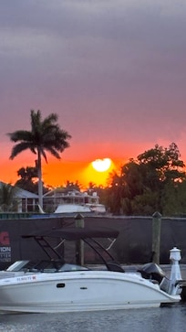 Sunset at nearby restaurant