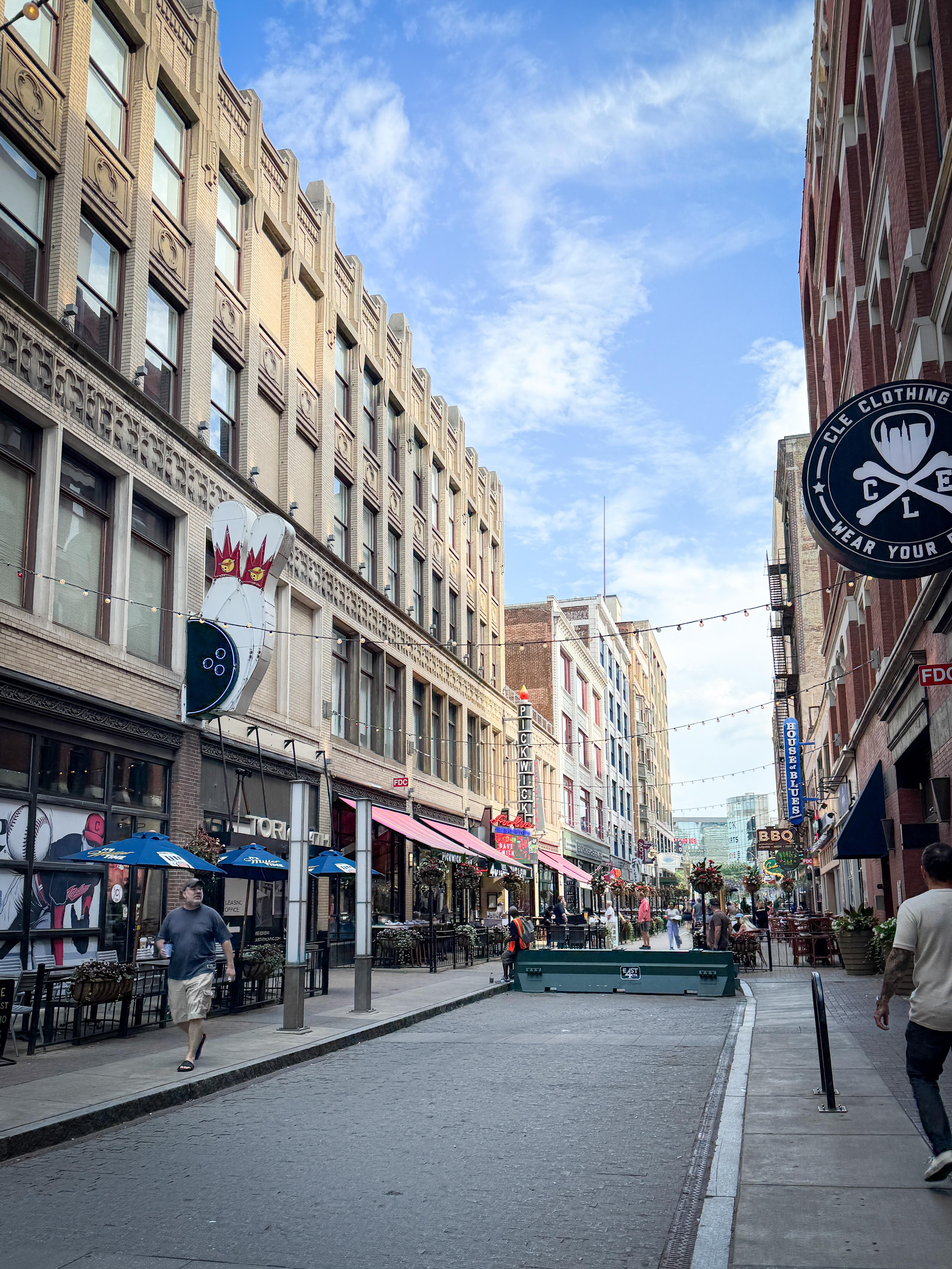TONS of restaurants and bars just a block away