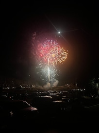 4th of July fireworks just outside of the property