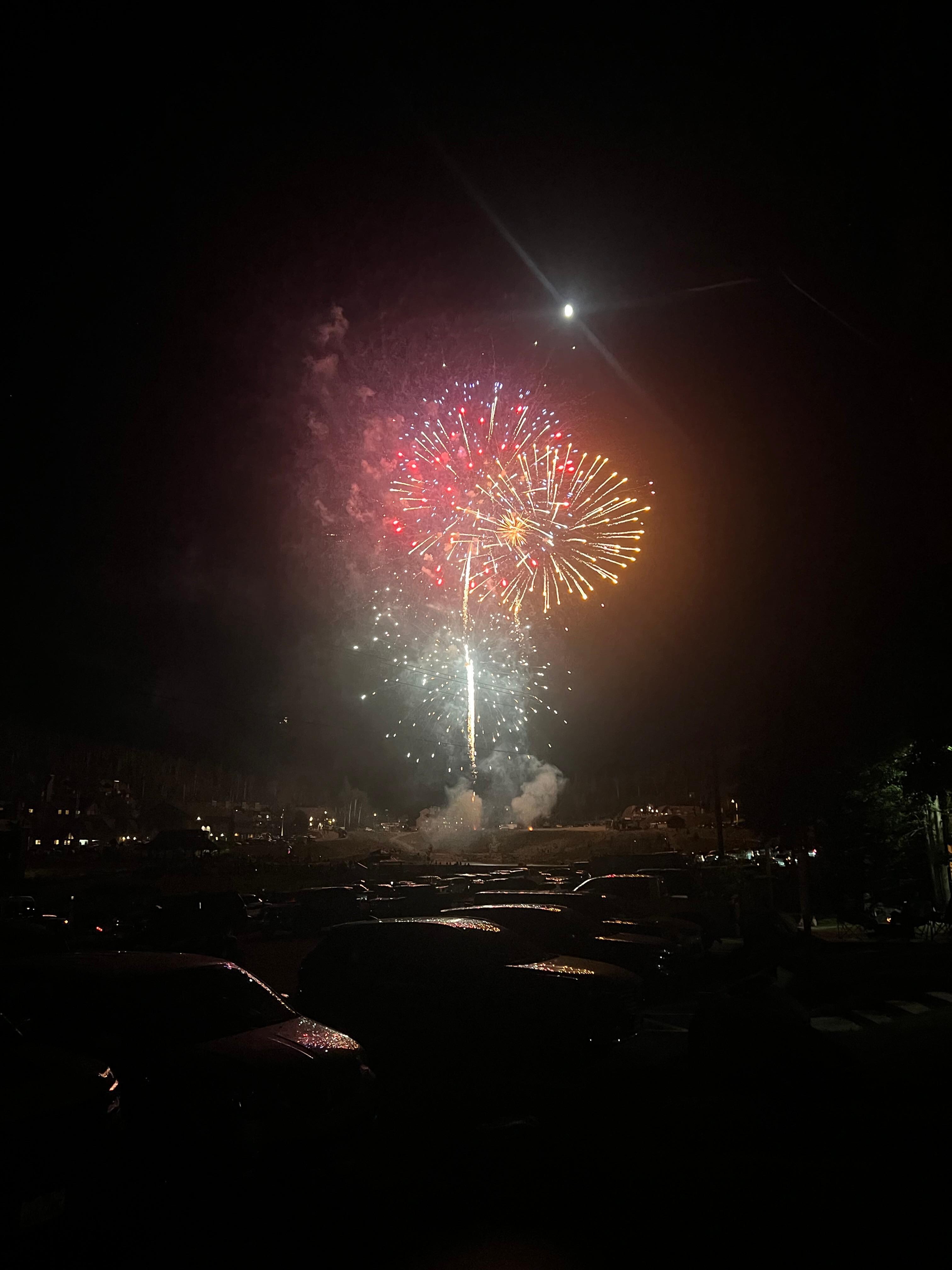 4th of July fireworks just outside of the property