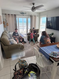 Living room had plenty of space to hangout and play games