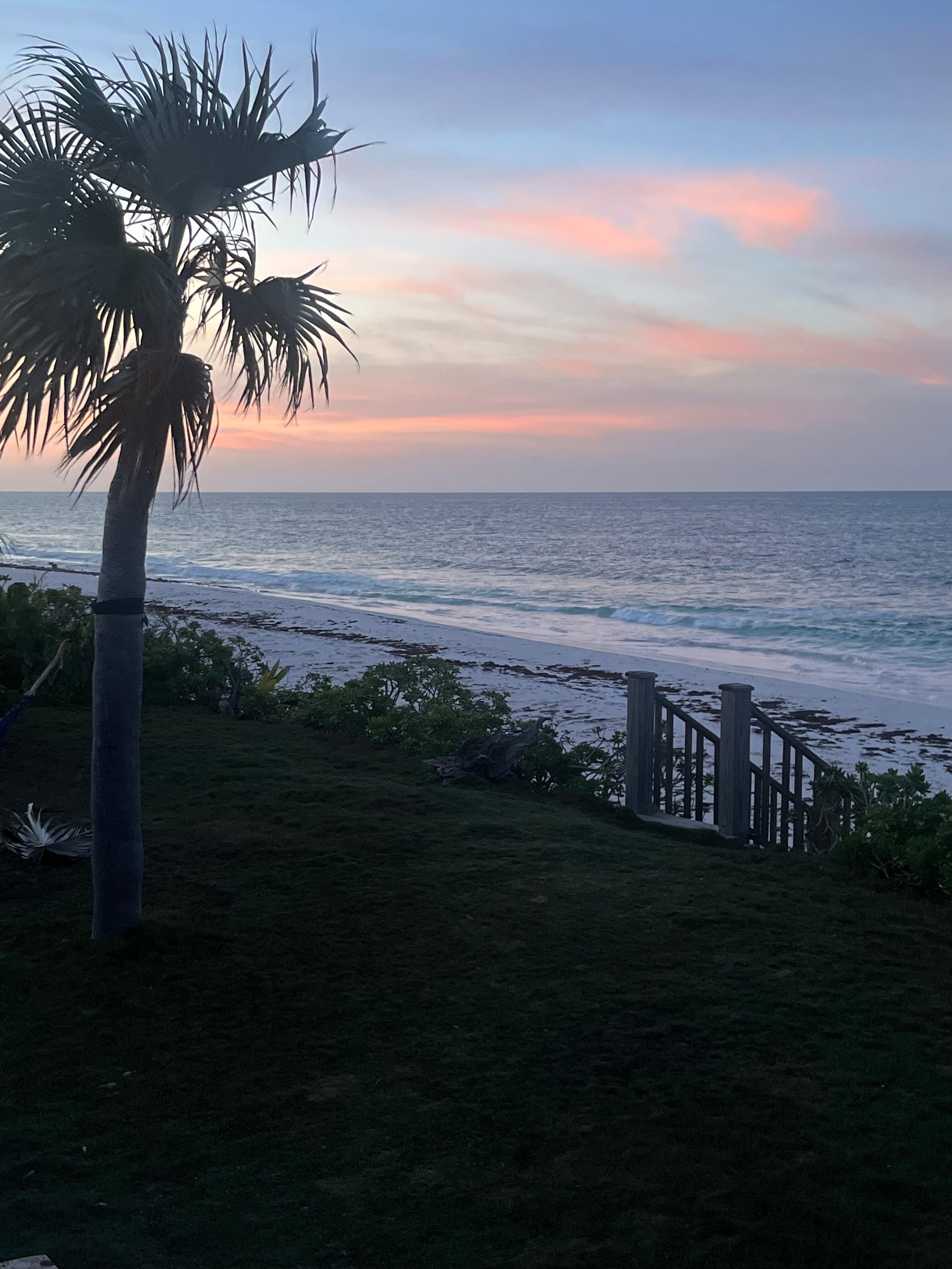 Sunset view from cottage