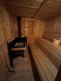 Nice place to warm up and dry out after a long day out in the Michigan weather!