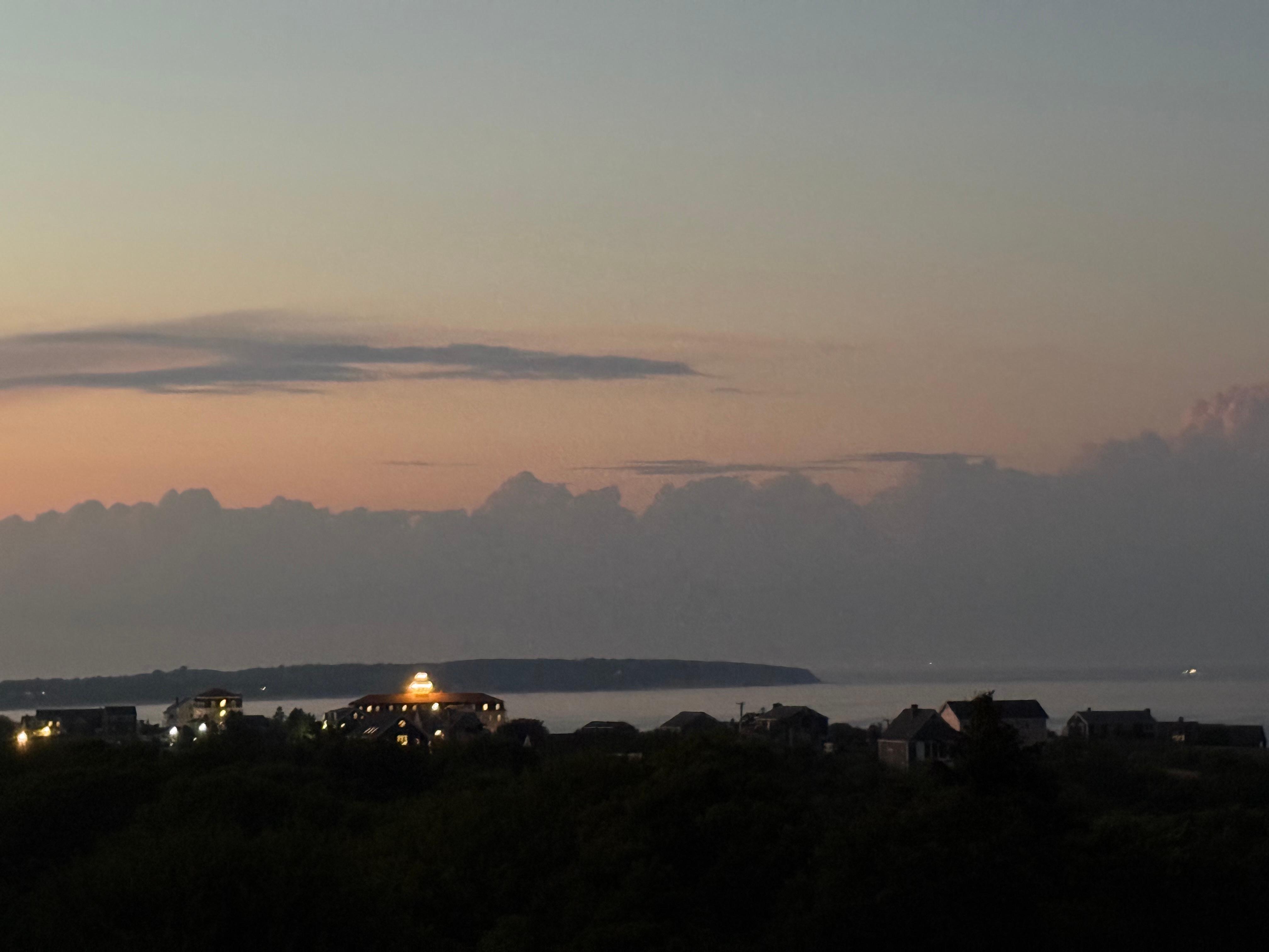 View of the harbor from the upper deck