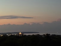 View of the harbor from the upper deck