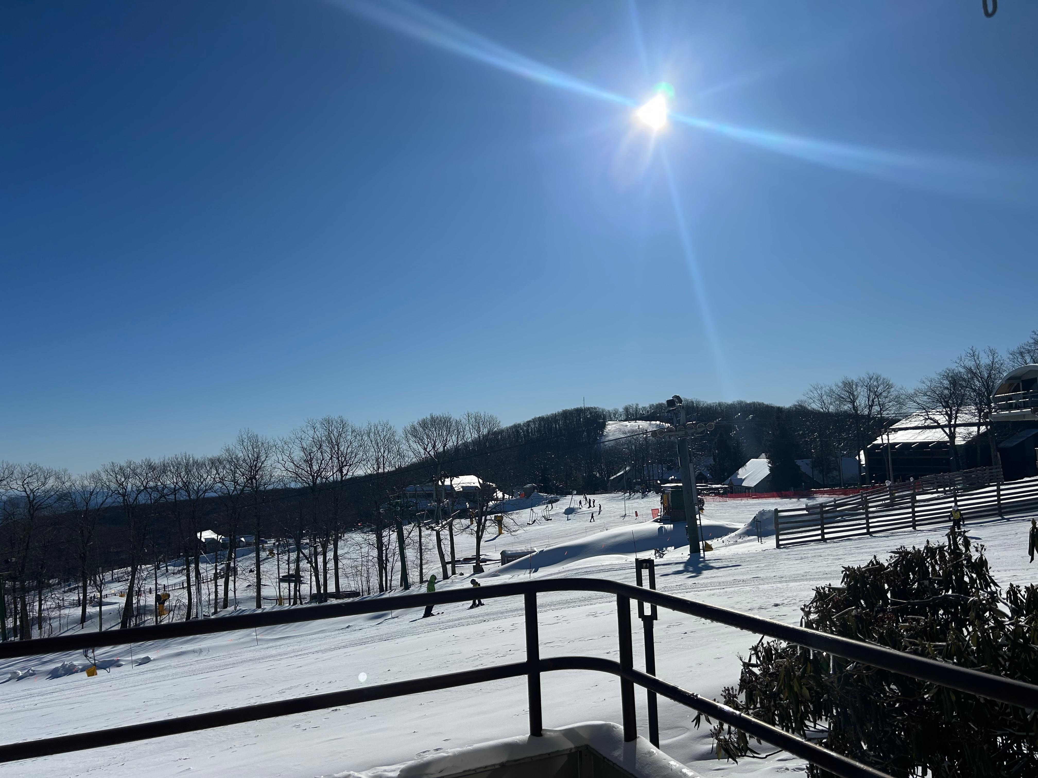 Blue bird day on the slopes