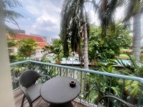 Our balcony and view of the river