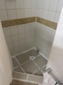 This is what our room shower looks like,Needs remodeling.They sure charge you a lot of money to stay there.