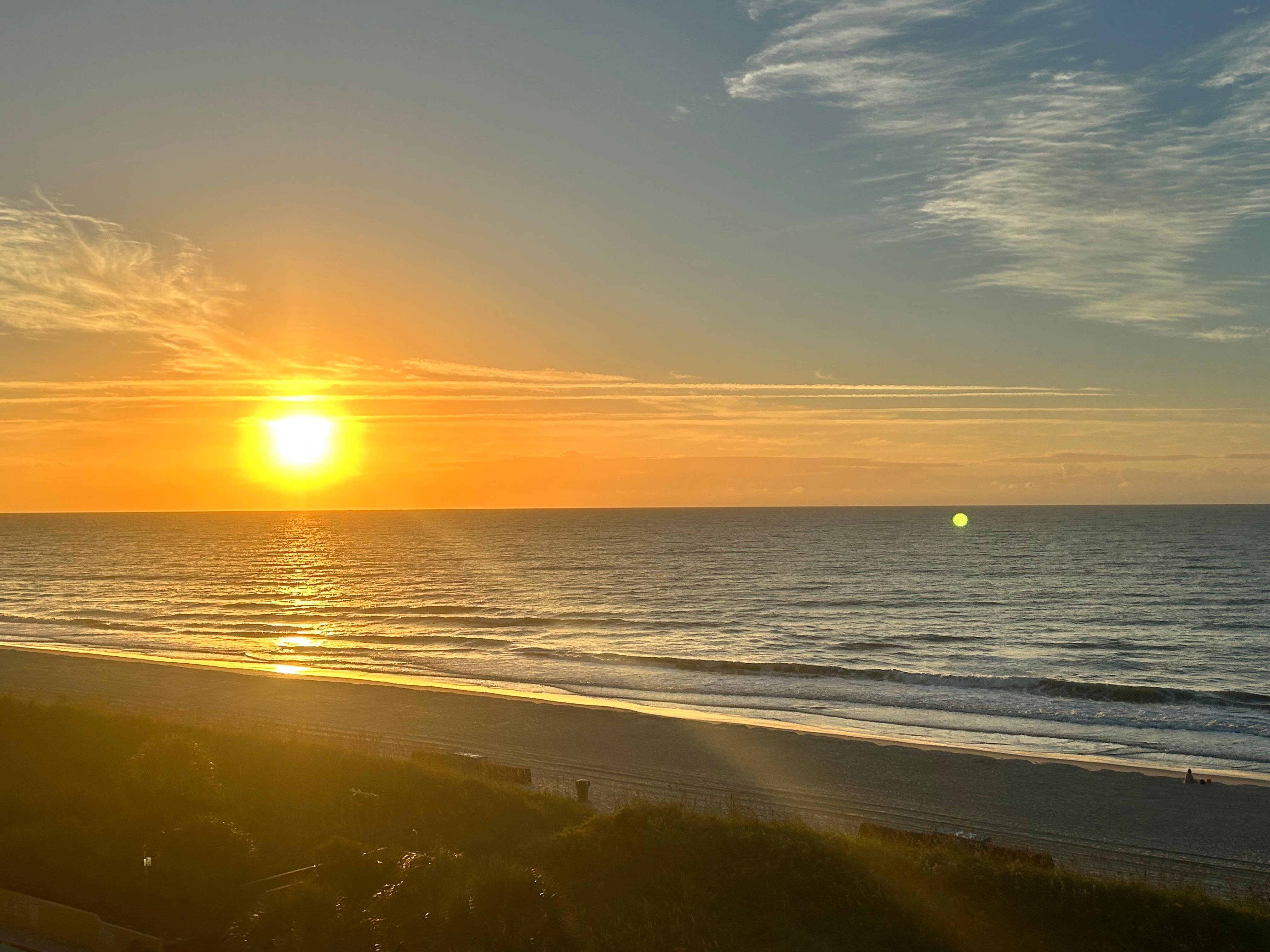 Sunrise from the balcony