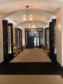 The restored hall