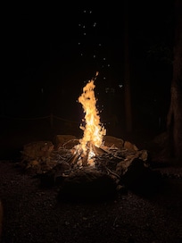 Made s’mores at the fire pit