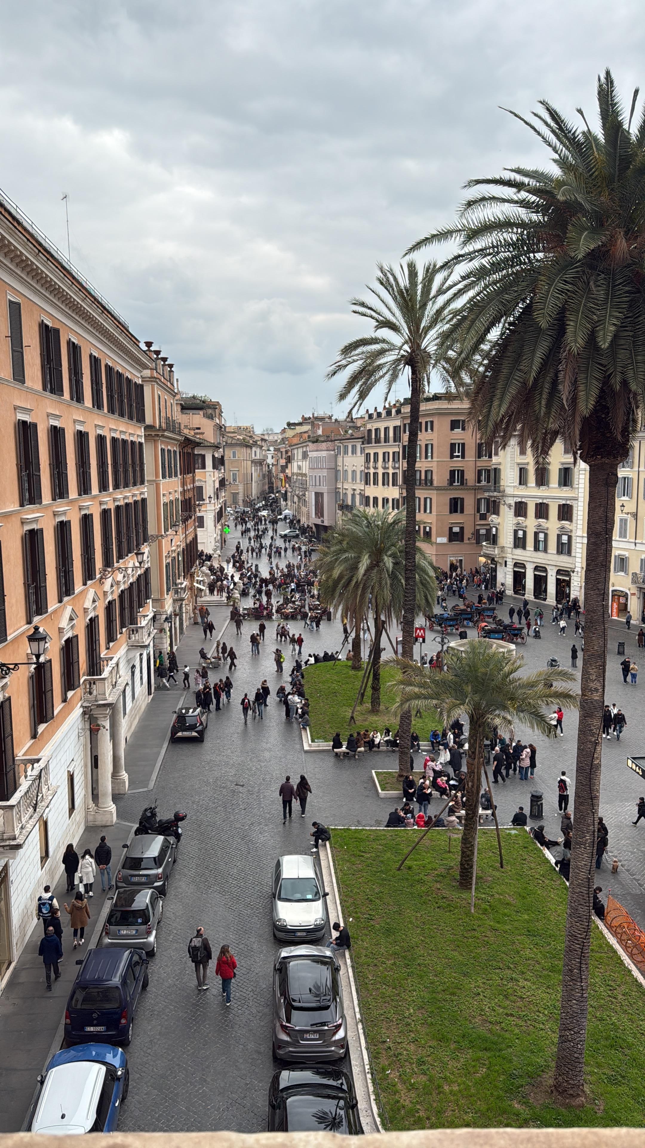 View from hotel lobby.